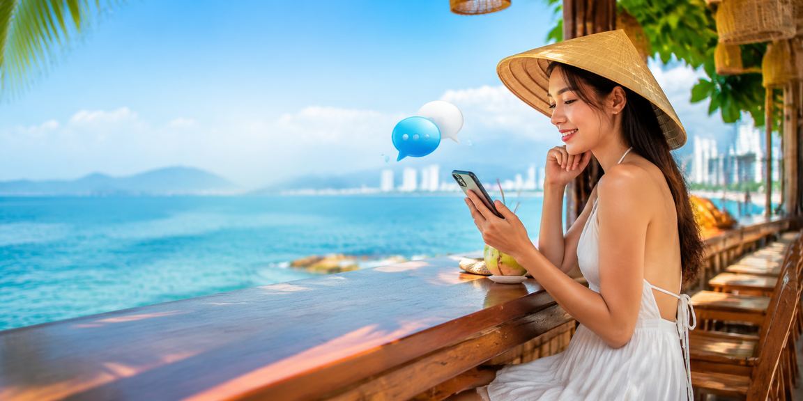Khách hàng thanh toán di động tại Nha Trang